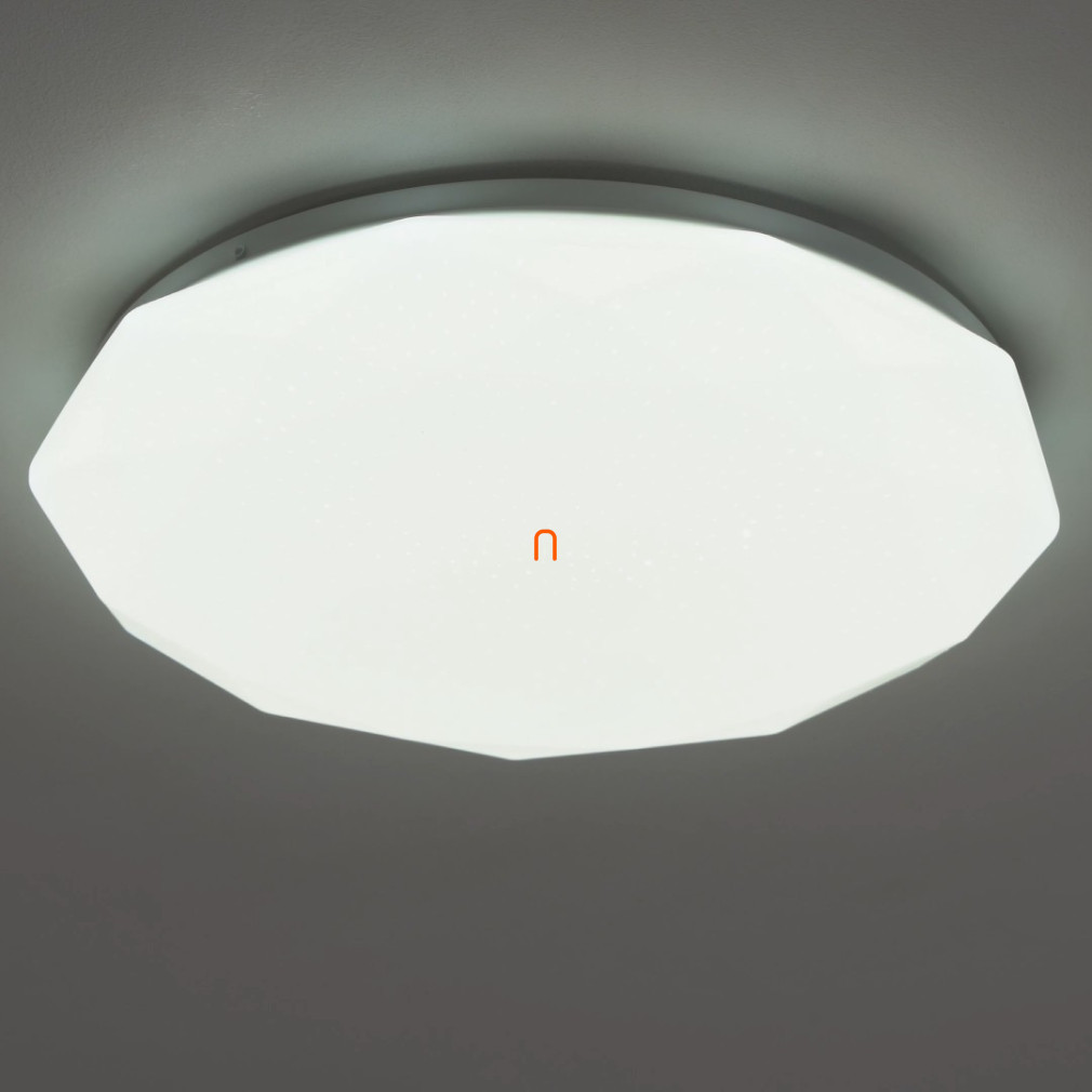 Lampa de tavan LED 4000K, 18W, 1300lm, 330mm, formă diamant, abajur strălucitor, - Jazzy deLux DEL1612