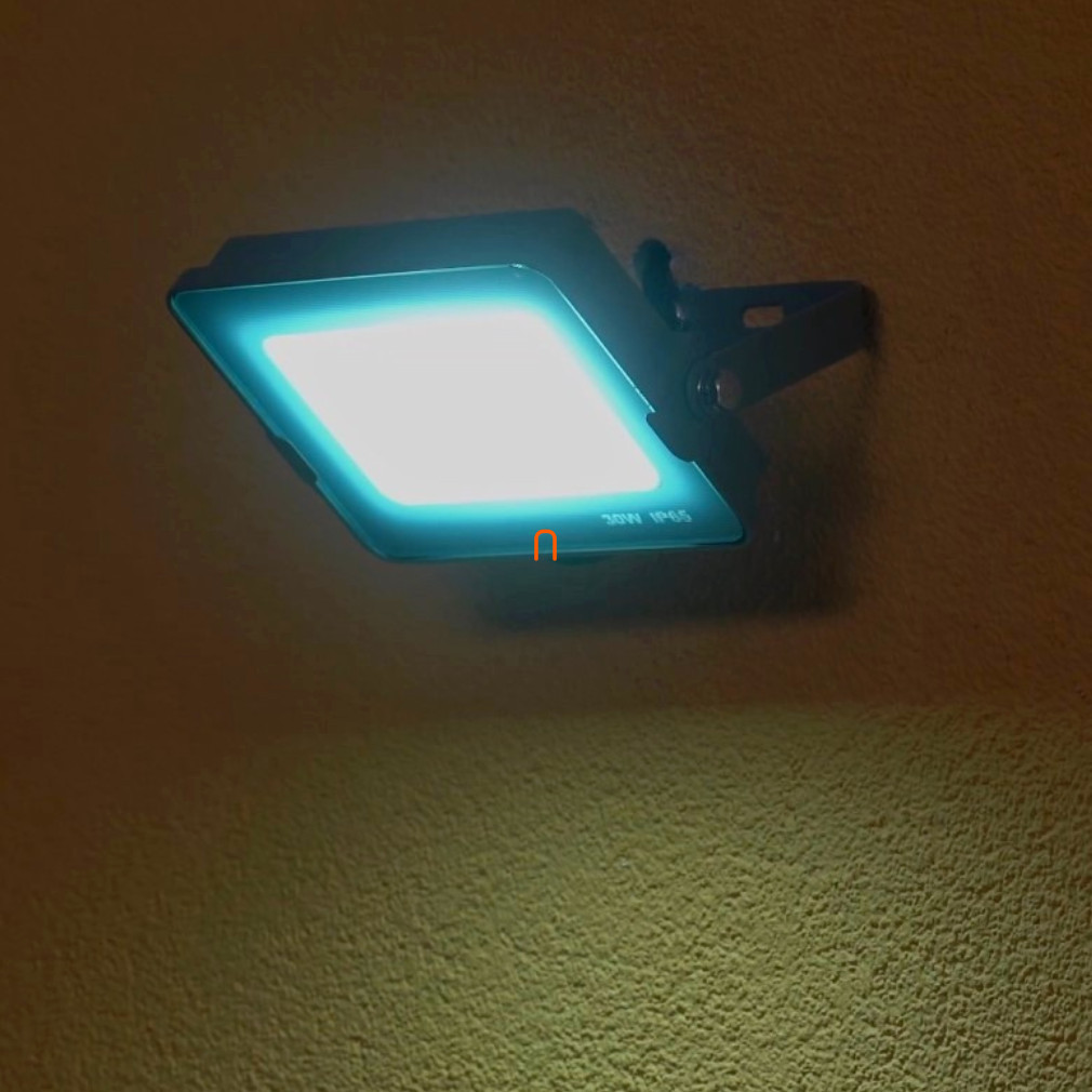 Reflector LED 30W 3000/4000/6000K CCT temperatură de culoare reglabilă, 2400lm, IP65, unghi de radiație 120 grade, plat, gri - deLux DEL1718