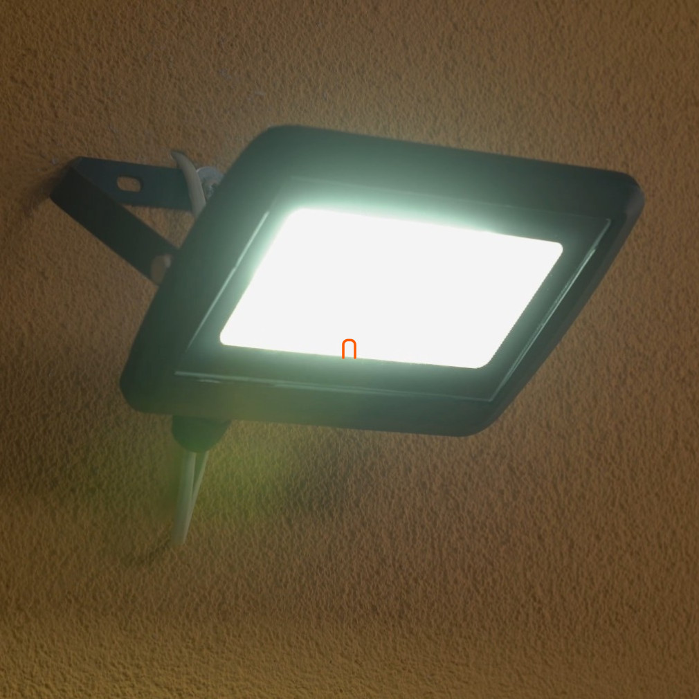 Spot LED 50W cu capac și gland 4000K 4000lm IP65 120 grade SMD, plat, negru (DEL1746)