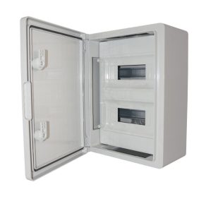   Dulap de distribuție din plastic Stilo, mascat, 400x300x170mm, 2x12 module, IP65, ABS - STI1765