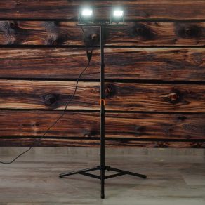   Spot LED cu suport 2X20W, 3600lm, 220-240VAC, IP65, 4000K, negru - Slim deLux DEL1768