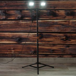   Spot LED cu suport 2X30W, SLIM 5400lm, 220-240VAC, IP65, 4000K, negru - deLux DEL1769