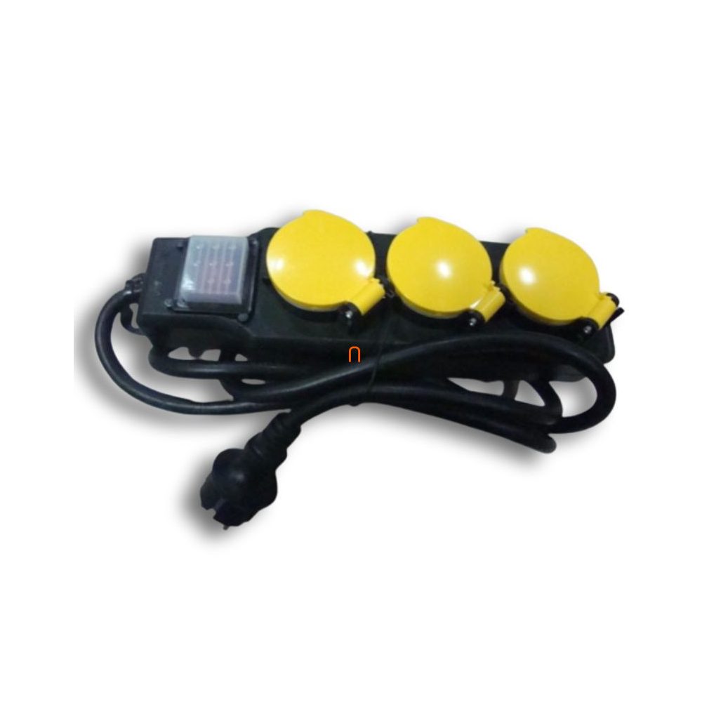 Distribuitor de rețea Stilo 3 prize IP44, 1,5fm H07RN-F 3x1,5mm2 cu cablu STI1778