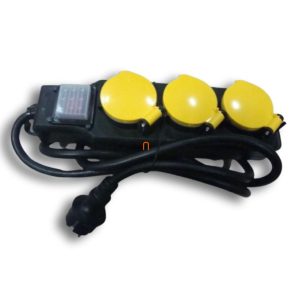   Priză multiplă Stilo cu 3 prize, IP44, cablu H07RN-F 3x1,5 mm² de 1,5 m - STI1778