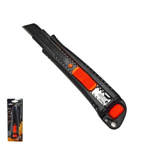   Cuțit Stilo premium cu lamă frangibilă, cu lamă SK2, carcasă metalică, blocare dublă a lamei STI1787