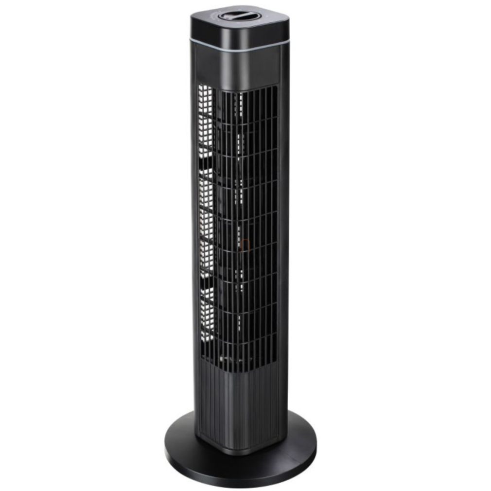 Oszlopventilátor 50W, 220-240V, 73,5cm magas, időzítővel, 3 fokozatú, oszcilláló funkció, 1,6m vezetékkel, Stilo STI1828
