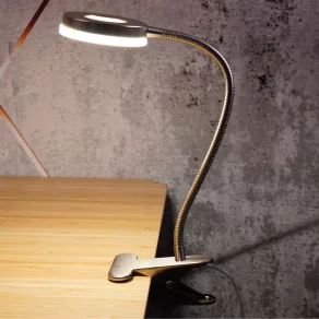   Lampă de birou cu LED cu clemă, 6 W, 720 lm, 4000 K, nichel