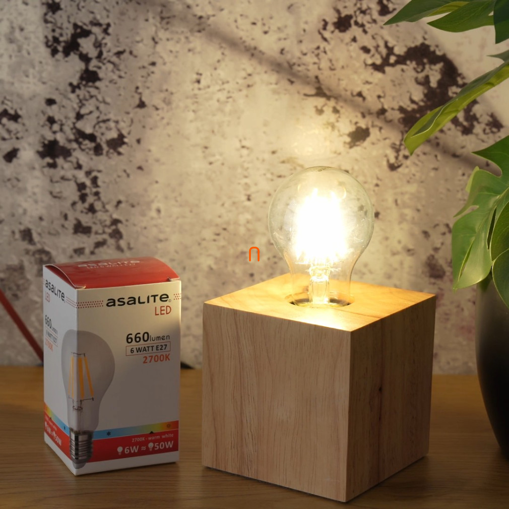 LED cu filament sferic, E27 6W 2700k 660 lm (A60)