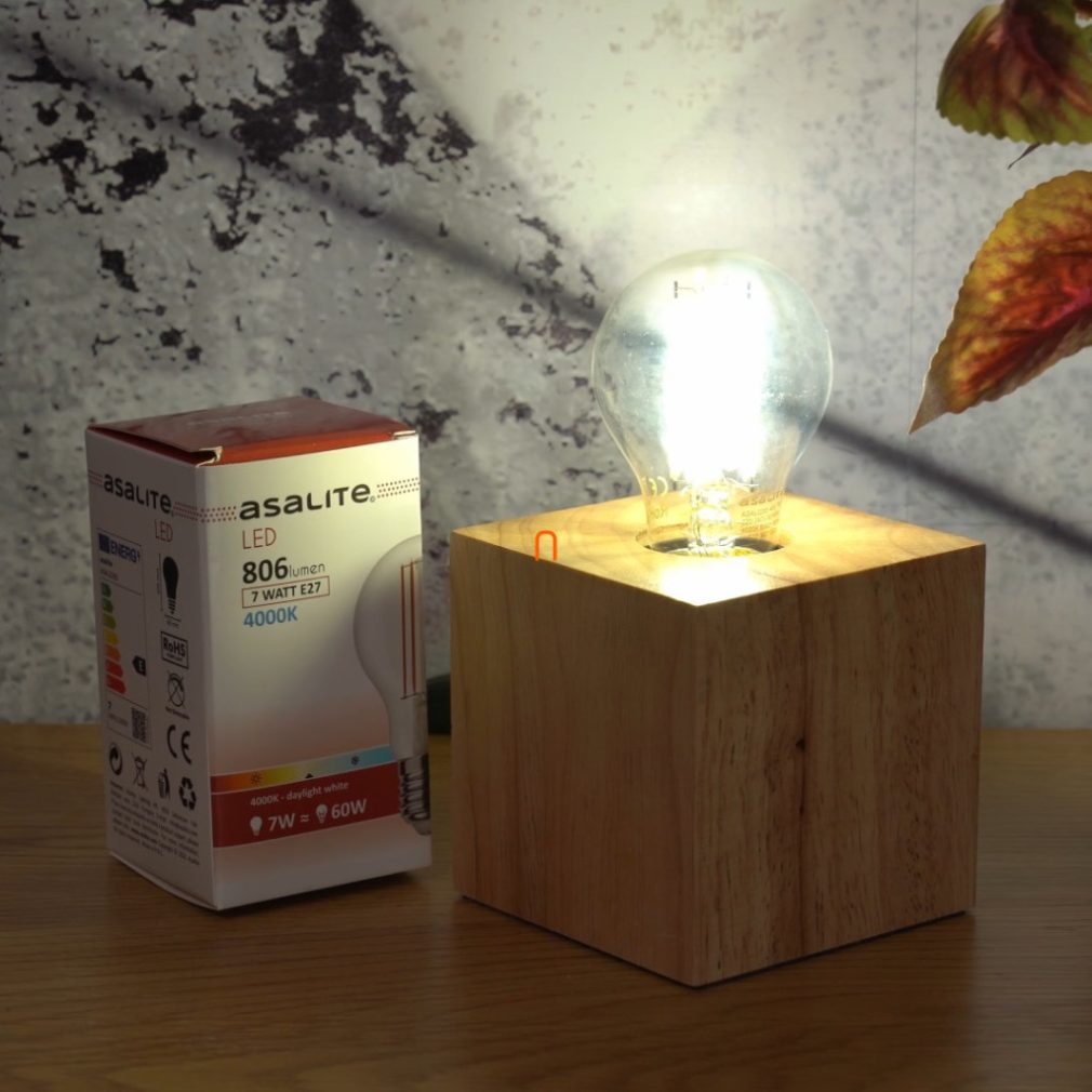 LED Bulb A60 filament glob E27 7W 4000K, 810 lm