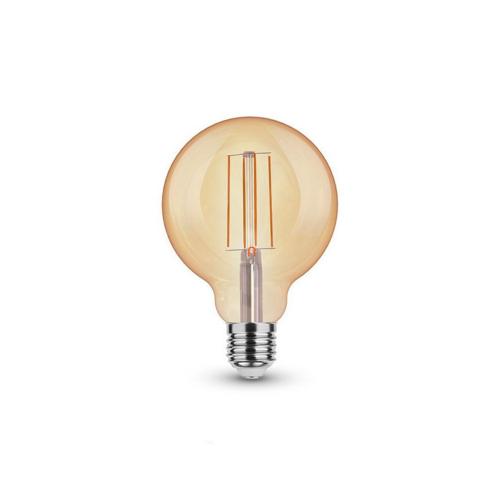 Bec LED G95 filament E27 7W 2200K, 810 lm