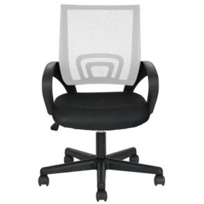 Scaun de birou pivotant Karfás în pachet plat - alb