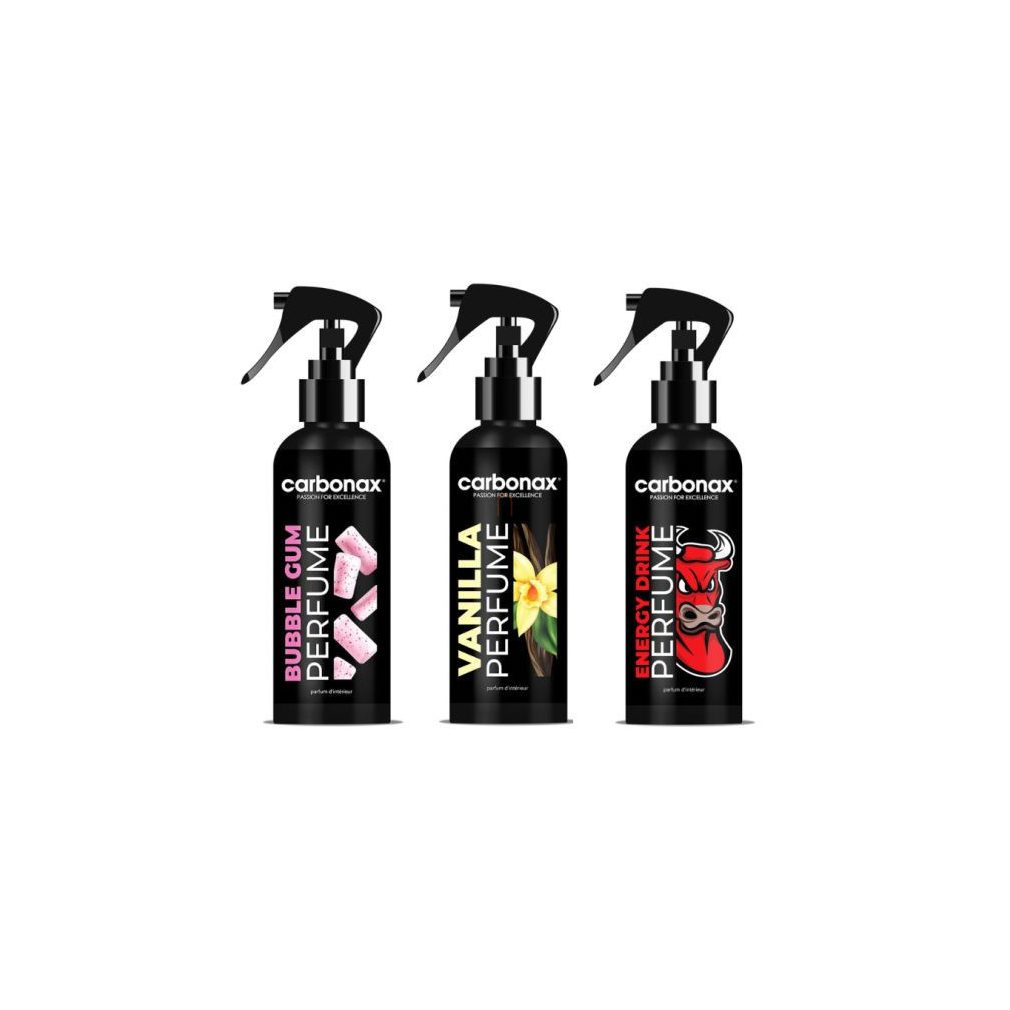 Set parfum auto pentru femei, 1 buc. Vanilla, 1 buc. Bubble Gum, 1 buc. Energy Drink WS002808 Carbonax