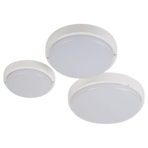   Corp de iluminat LED pentru tavan cu senzor de mișcare rotund, GAMMA 20W 1800lm 4000K difuzor PC IP65 dimensiune dxm=280x71mm 70101000505 Simotrade