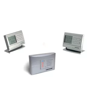   Termostat de cameră Q8 RF COMPUTHERM multizonal, programabil pe 7 zile (1 receptor + 2 termostate de cameră)