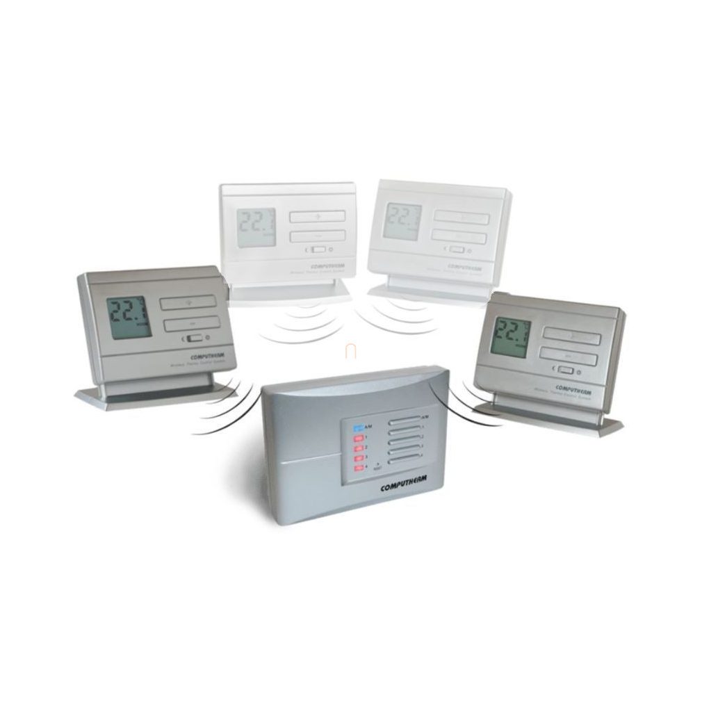 Termostat digital Q5 RF COMPUTHERM, neprogramabil, cu frecvență radio, multizonal