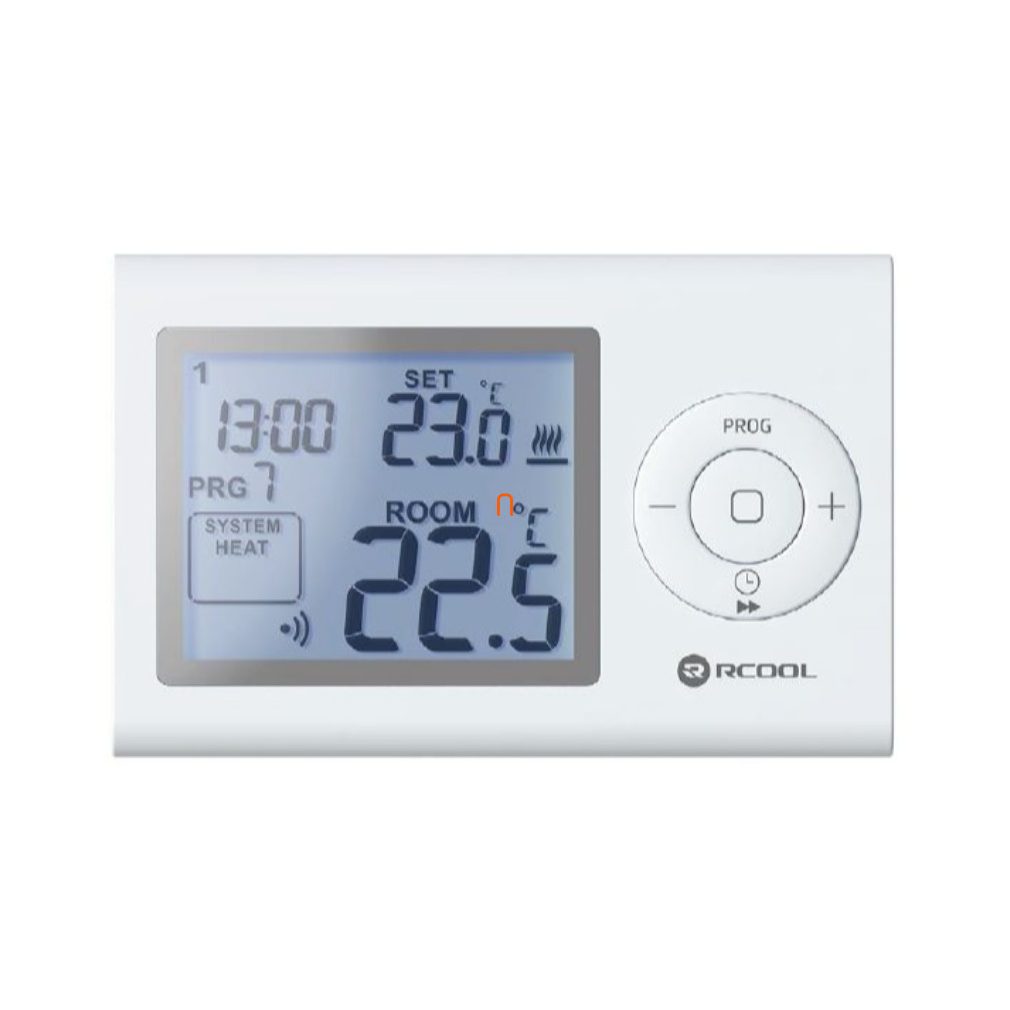 Termostat digital pentru cameră, programabil pentru 7 zile, cu ecran LCD, RCOOL VISION7 TSZDIG057