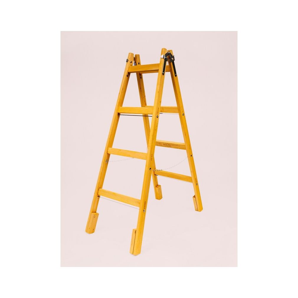 Scara electrician 4 trepte 153 cm, design consolidat, cu cârlig GREENWOOD