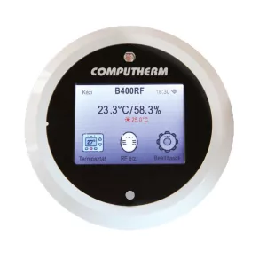   Szobatermosztát Wi-Fi termosztát vezeték nélküli érintőkijelzős vezérlővel (-40-125 C) IP20 Computherm B400RF