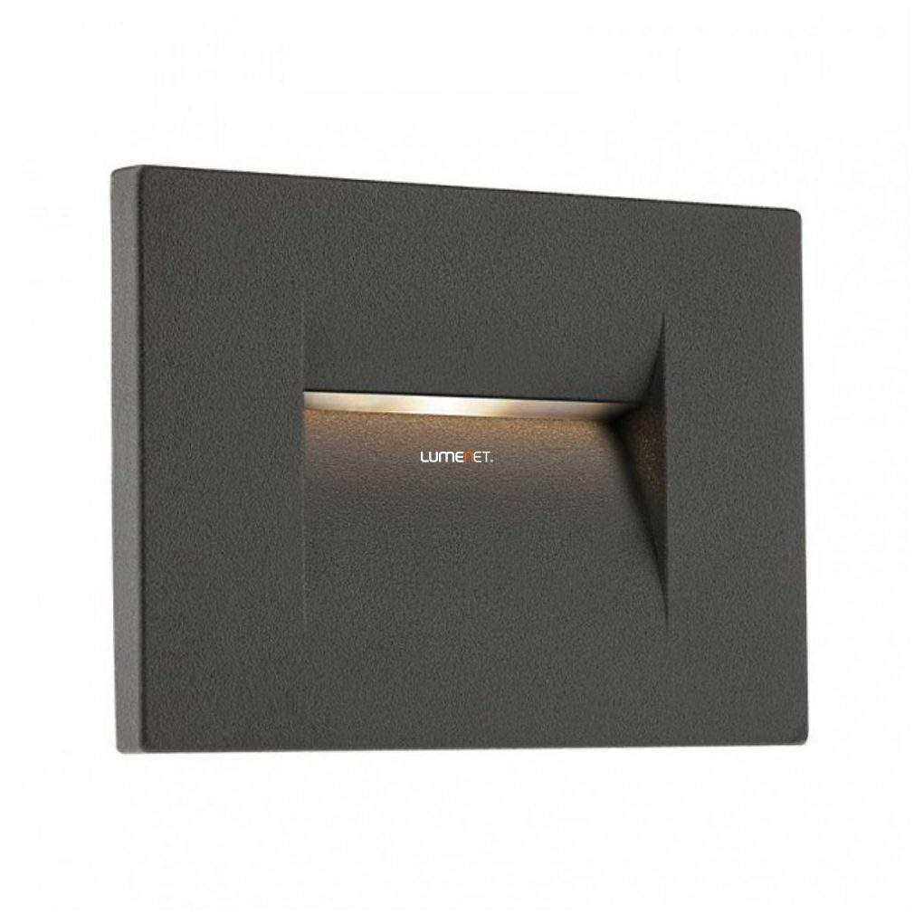 Lampă LED încastrabilă în perete exterior, 3 W, alb cald, culoare gri - Inner Redo 9636