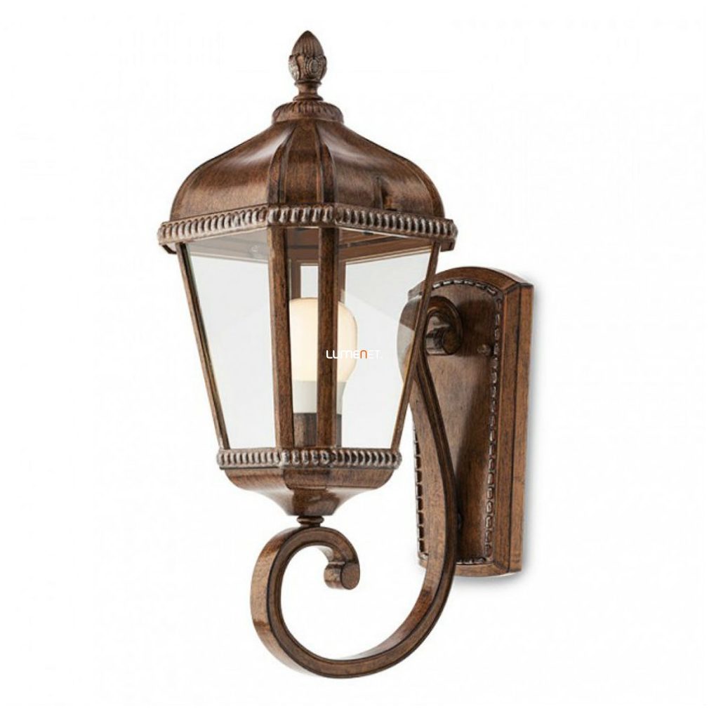Lampa de perete clasică pentru exterior cu sursă de lumină, maro antic - Essen Redo 9666