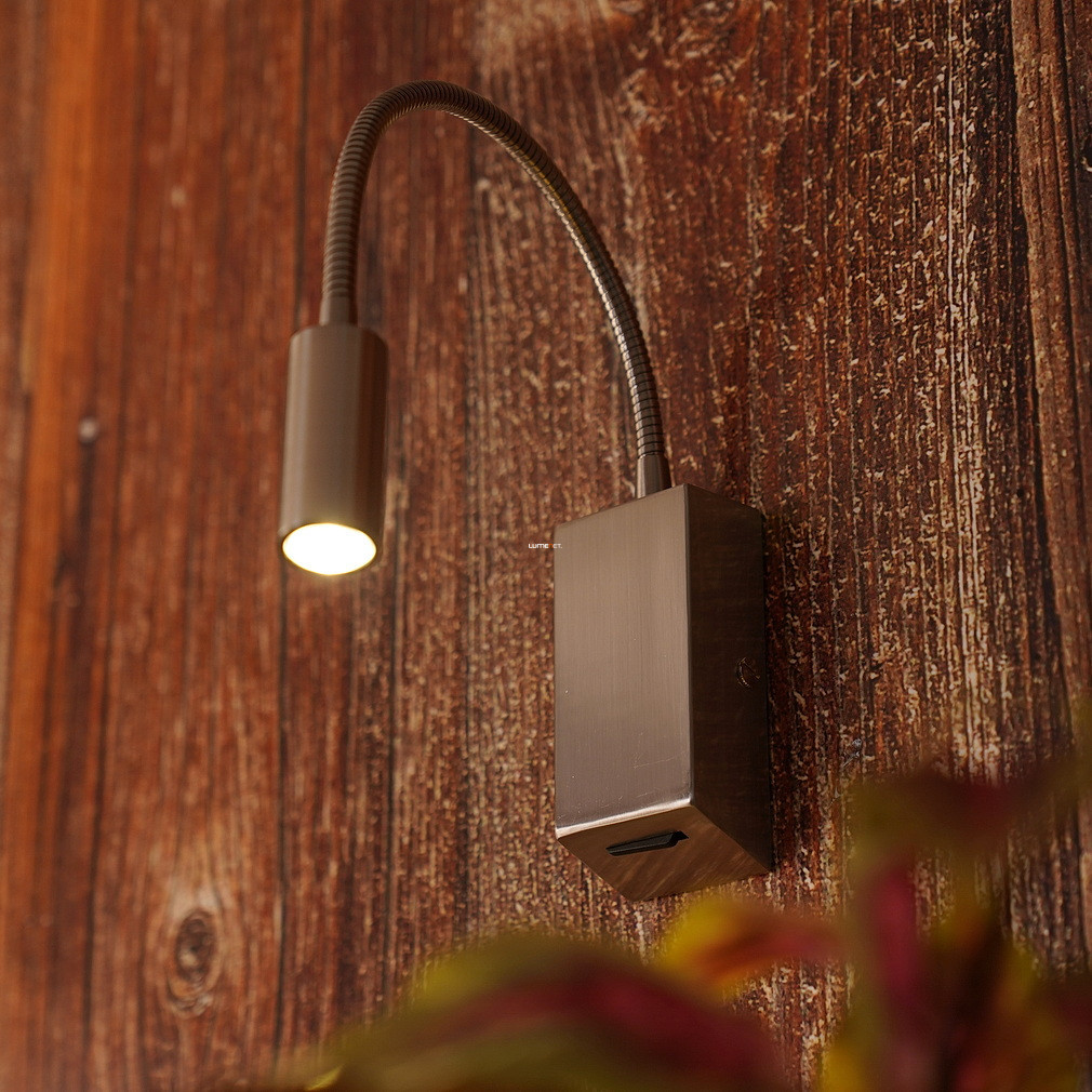 Spot LED de perete 3 W, alb cald, cromat - Hello Redo 01-1195