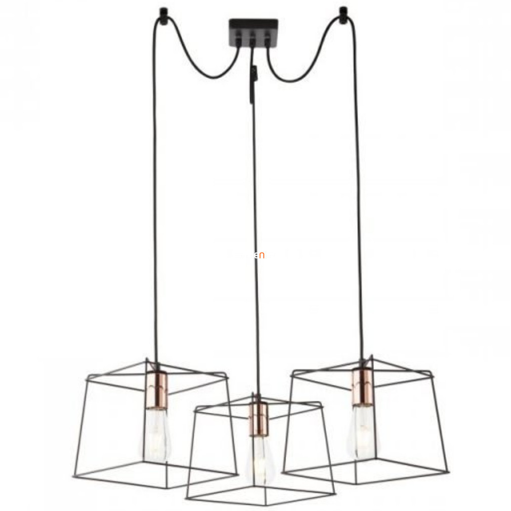 Lampa suspendată cu trei becuri, cadru pătrat - Sketch Smarter 01-1265