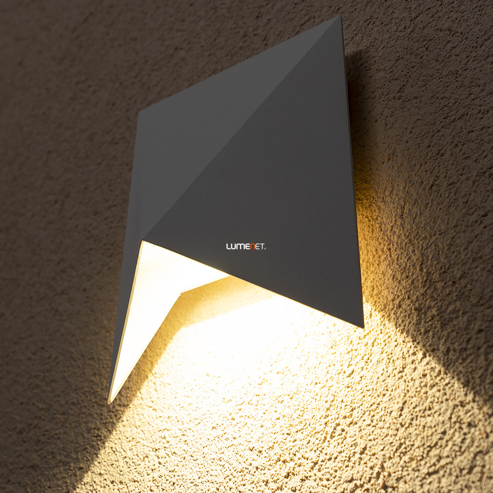 Lampă LED de perete pentru exterior cu efect Origami (Kiko)