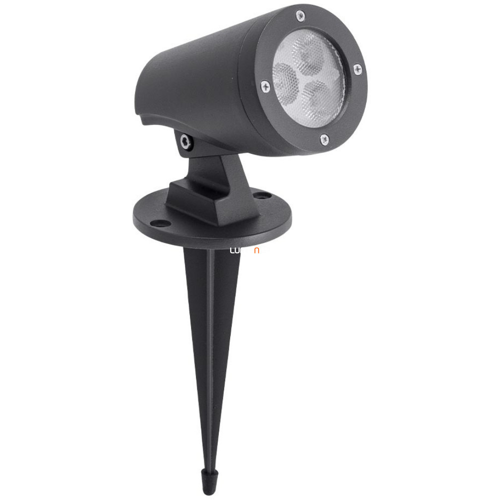 Lampă LED pentru exterior, cu fixare în pământ, 6 W, alb cald, culoare gri - Sam Redo 9492
