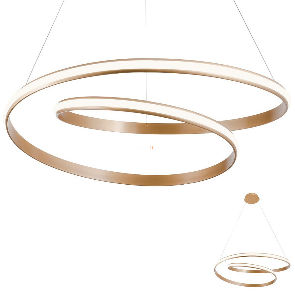Lampă suspendată cu LED reglabilă cu întrerupător 40 W, alb cald, bronz - Torsion Redo 01-1796