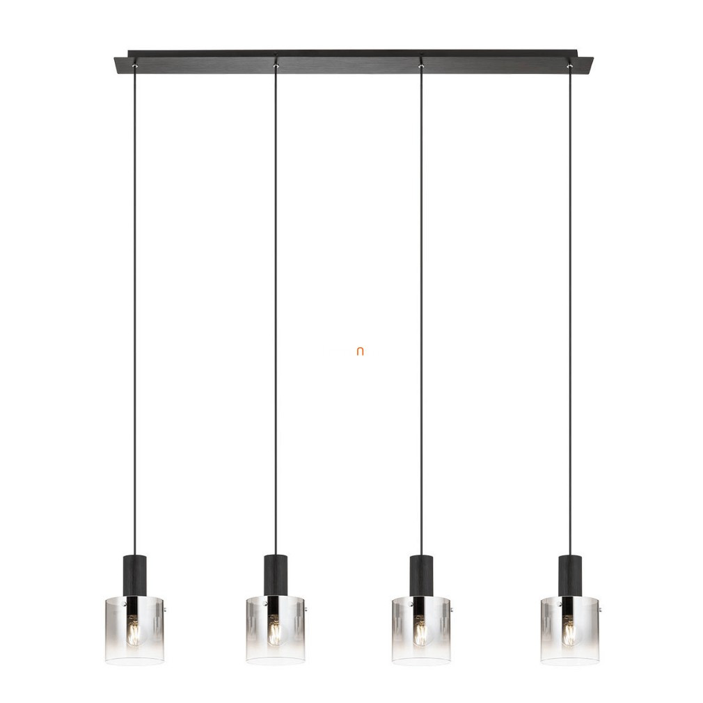 Lampa suspendată cu fumuriu și patru socluri, negru - Lou Redo 01-2008