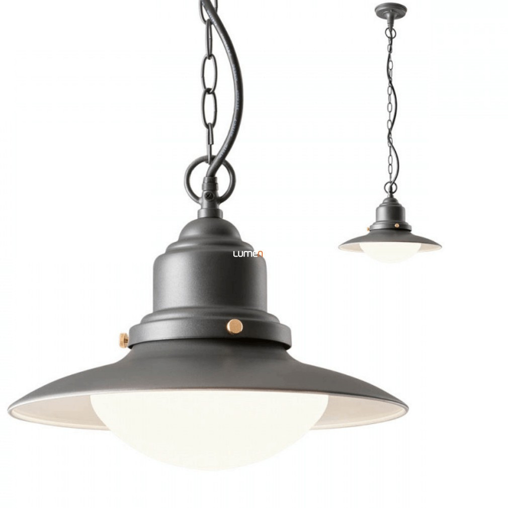 Lampă suspendată pentru exterior 32 cm, antracit-opală - Elio Redo 90094
