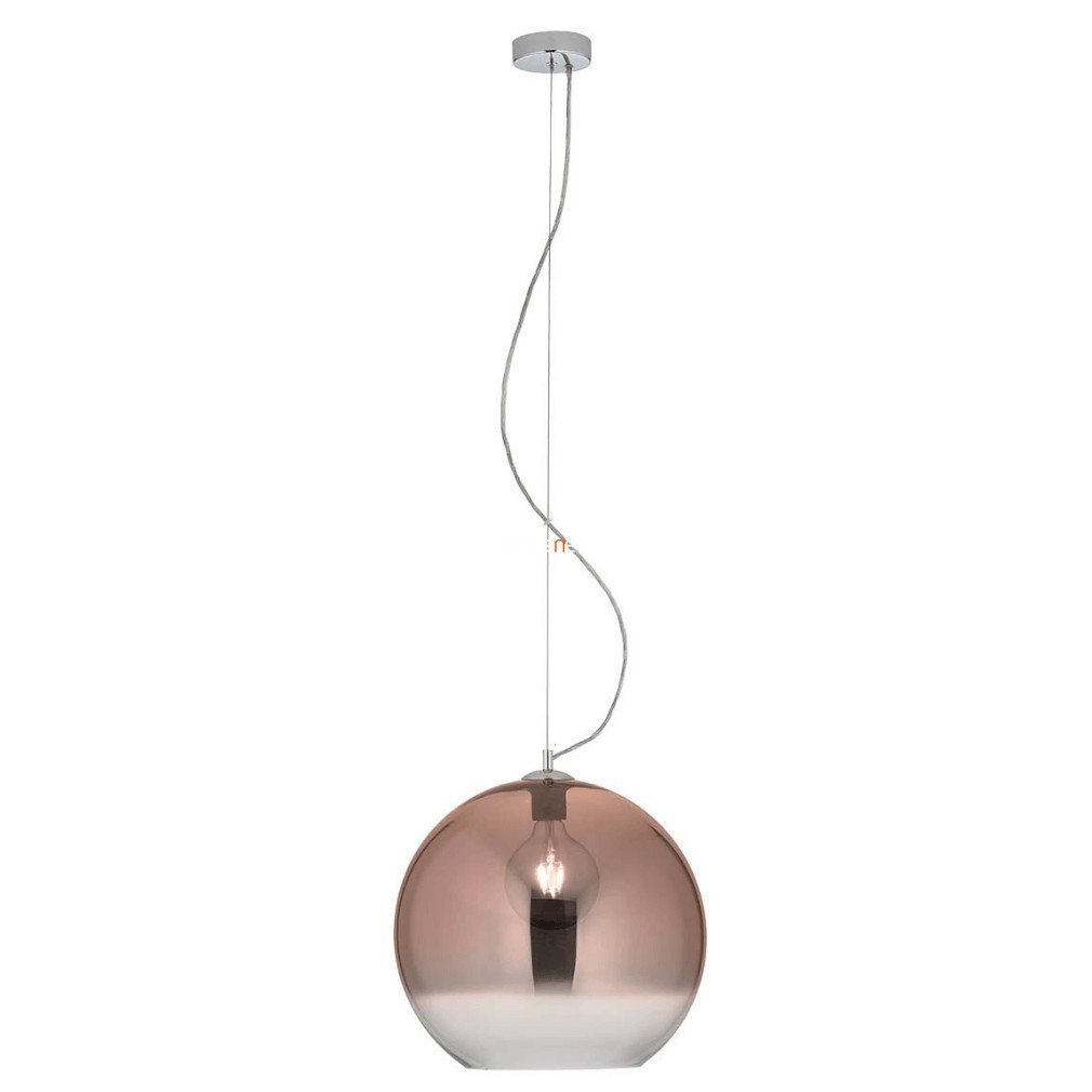 Lampa suspendată 40 cm, crom-cupru roșu - Bowl Redo 01-2078