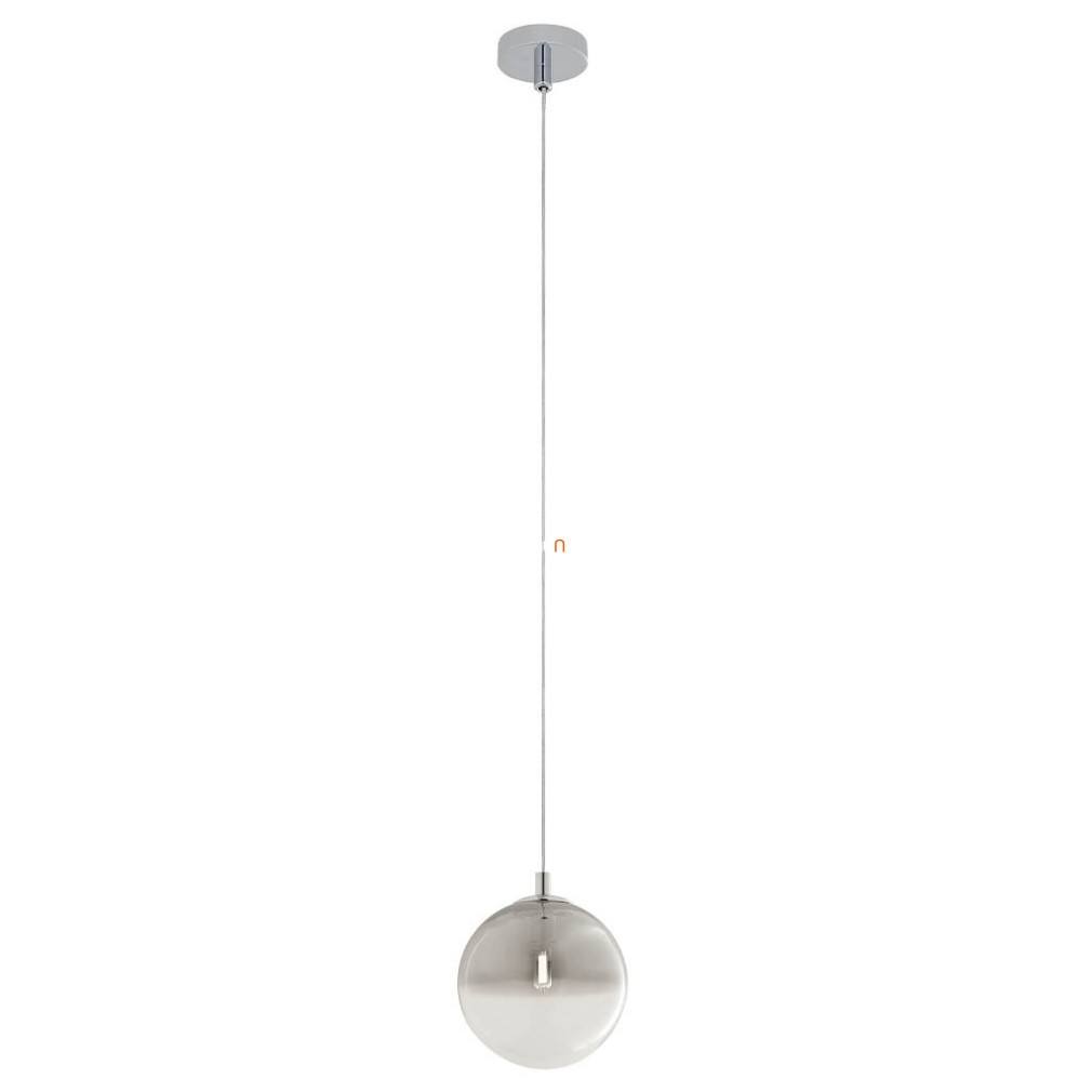 Lampa suspendată cu sticlă fumurie 15 cm, cromată - Berry Redo 01-2265