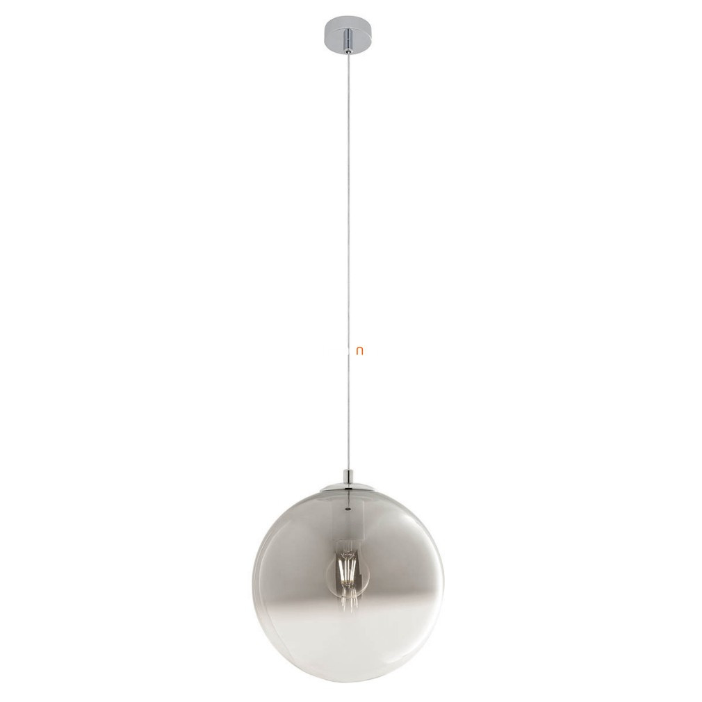Lampa suspendată cu sticlă fumurie 30 cm, cromată - Berry Redo 01-2271