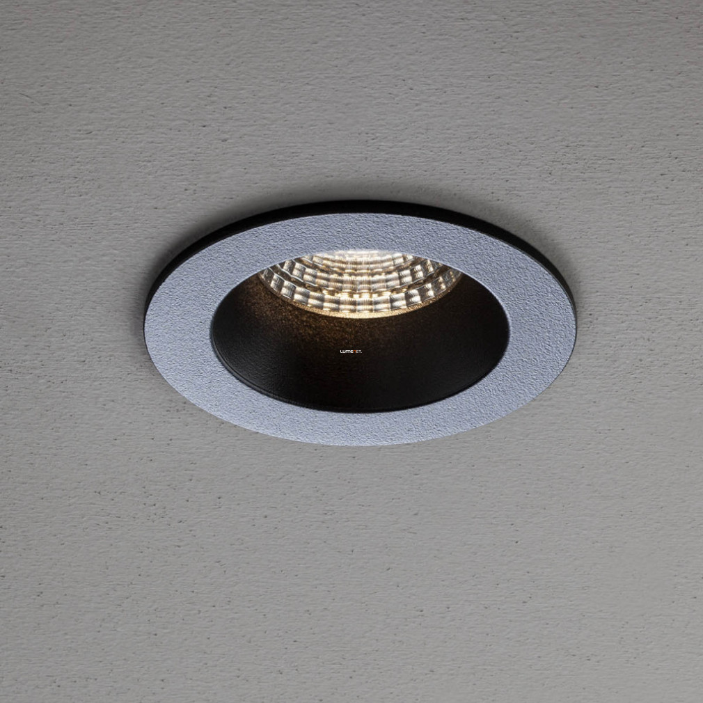 Spot LED de încastrat, 9W, lumină albă caldă, negru mat (MT 144)