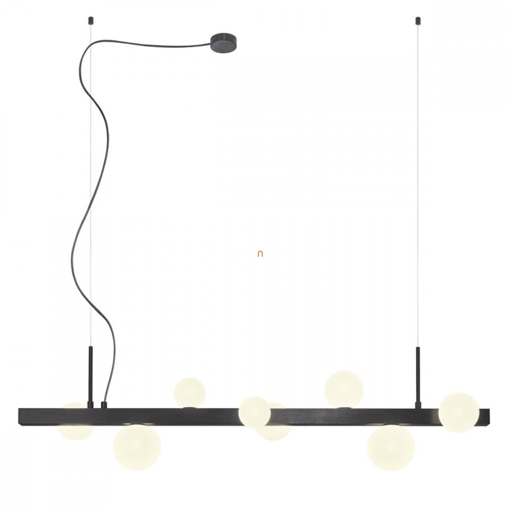 Lampa suspendată cu opt becuri, negru - Goji Redo 01-2377