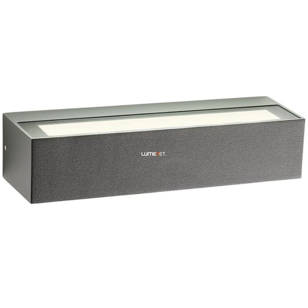 Lampă LED de exterior pentru perete, cu lumină în sus/în jos, 12 W, alb cald, culoare gri - Aroos Redo 90257