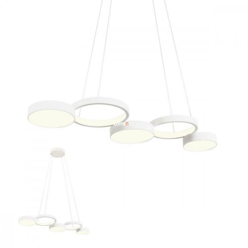 Lampă suspendată cu LED reglabilă cu întrerupător, 65 W, alb cald, alb mat - Cronos Redo 01-2542