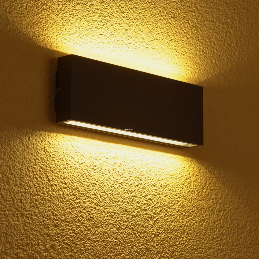 Lampă LED de exterior pentru perete, culoare maro, lumină albă caldă - Kamal Redo