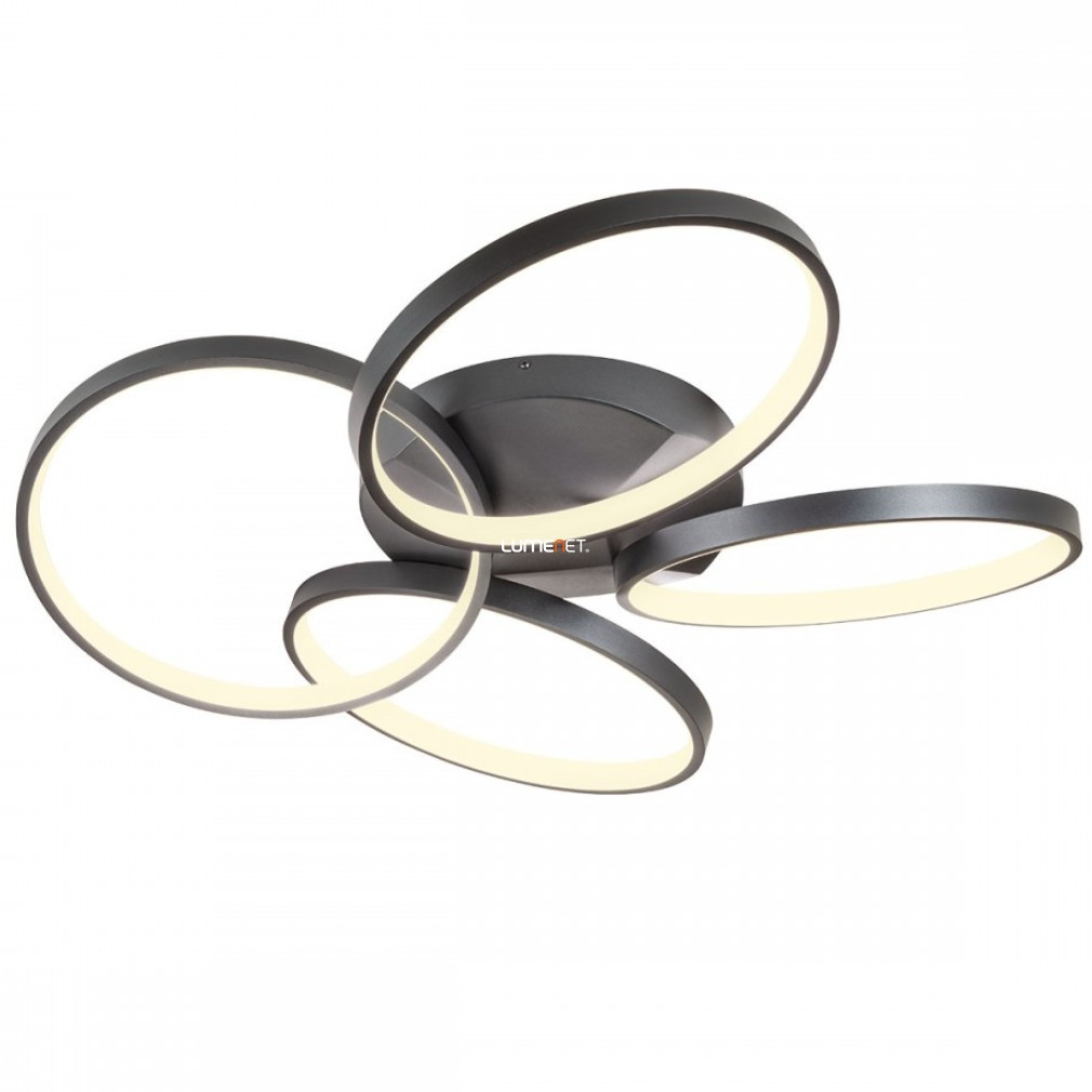 Lampă LED de tavan cu întrerupător, 64 W, alb cald, negru mat - Espiral Redo 01-2683