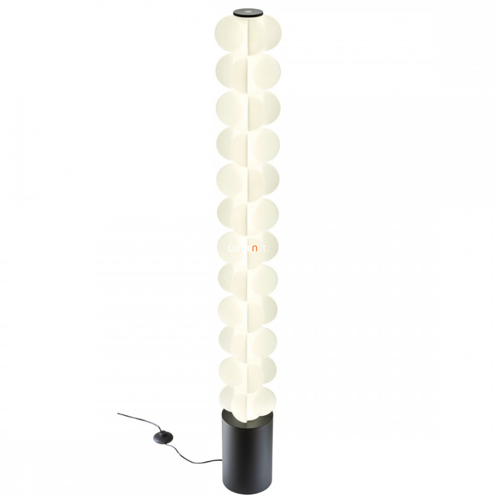 Lampa de podea cu LED reglabilă cu întrerupător, culoare negru-alb mat, 153 cm - Jaco Redo 01-2691, reglabilă în 3 trepte, 3000 K, 3350 lm, 52 W