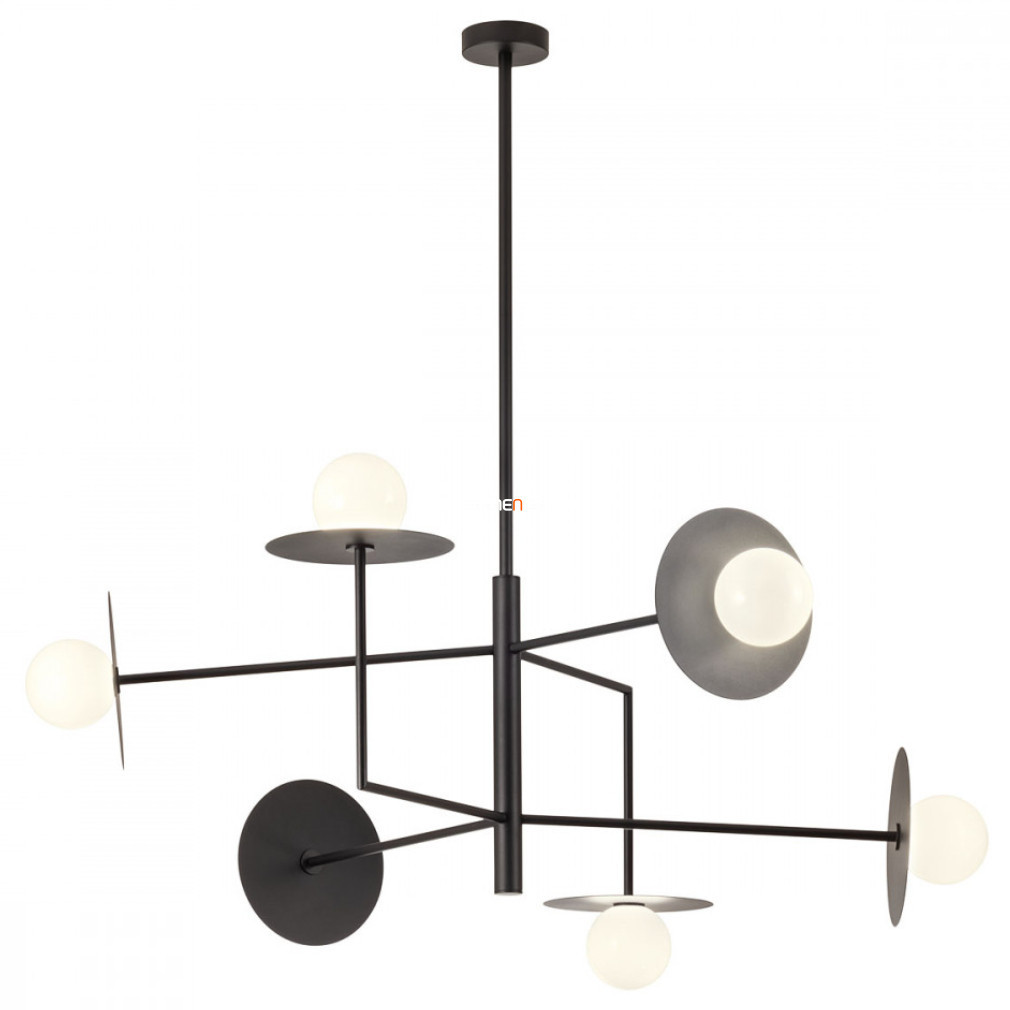 Candelabru de design în culoare neagră, cu 6 becuri - Plato Redo 01-2734