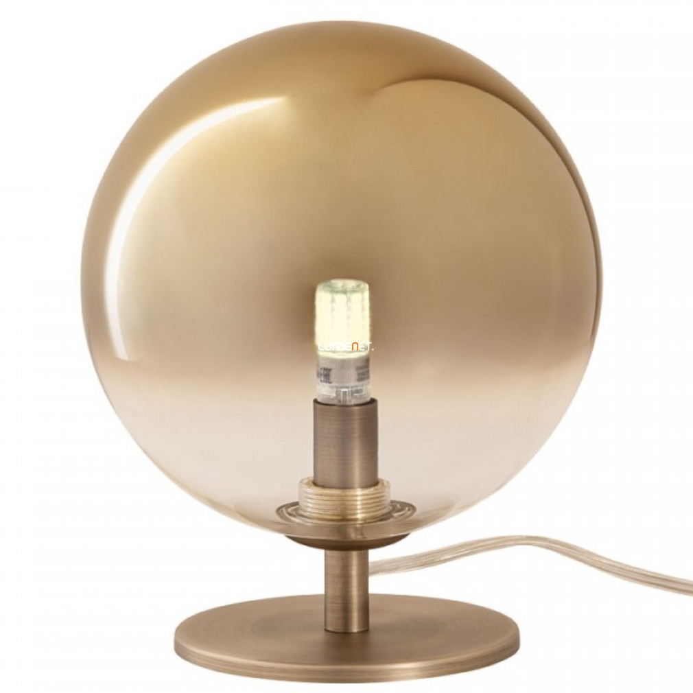 Lampa de masă cu glob de sticlă, auriu, 21 cm - Roy Redo 01-2782, cu soclu 1xG9