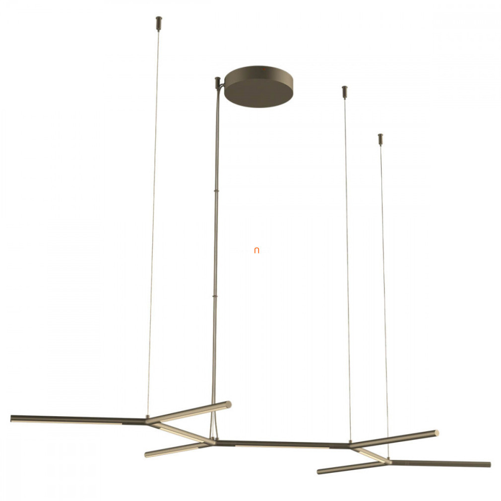 Lampă LED suspendată cu întrerupător, 65 W, alb cald, alamă - Stick Redo 01-2796