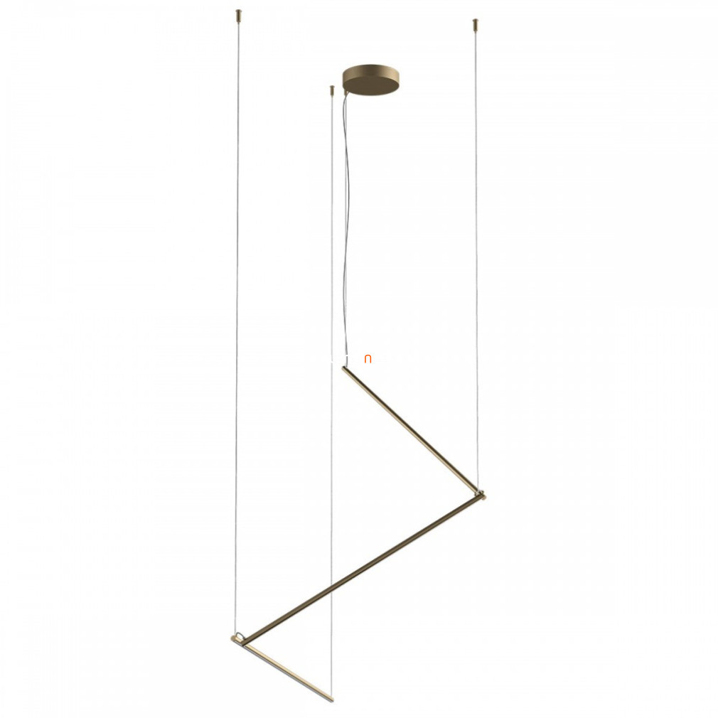Lampă LED suspendată cu întrerupător, 36 W, alb cald, alamă - Stick Redo 01-2798