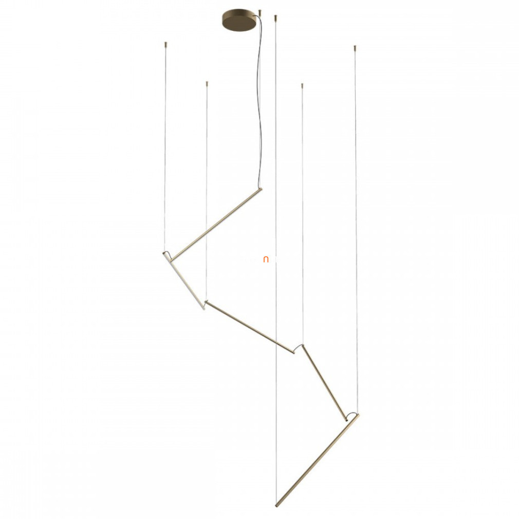 Lampă LED suspendată cu întrerupător, 48 W, alb cald, alamă - Stick Redo 01-2800
