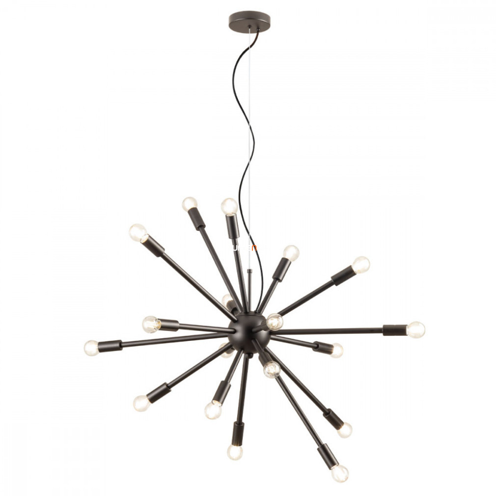 Lampa suspendată cu optsprezece socluri, negru mat - Stellar Redo 01-2936
