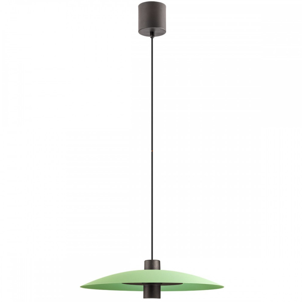 Lampa LED suspendată verde cu lumină indirectă, 35 cm - Lars Redo 01-2738