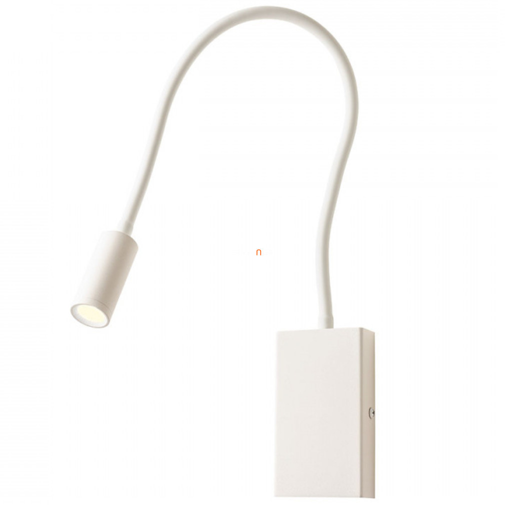 Lampa LED de perete cu braț flexibil, încărcător USB 3 W, alb cald, alb mat - Wallie Redo 01-2754