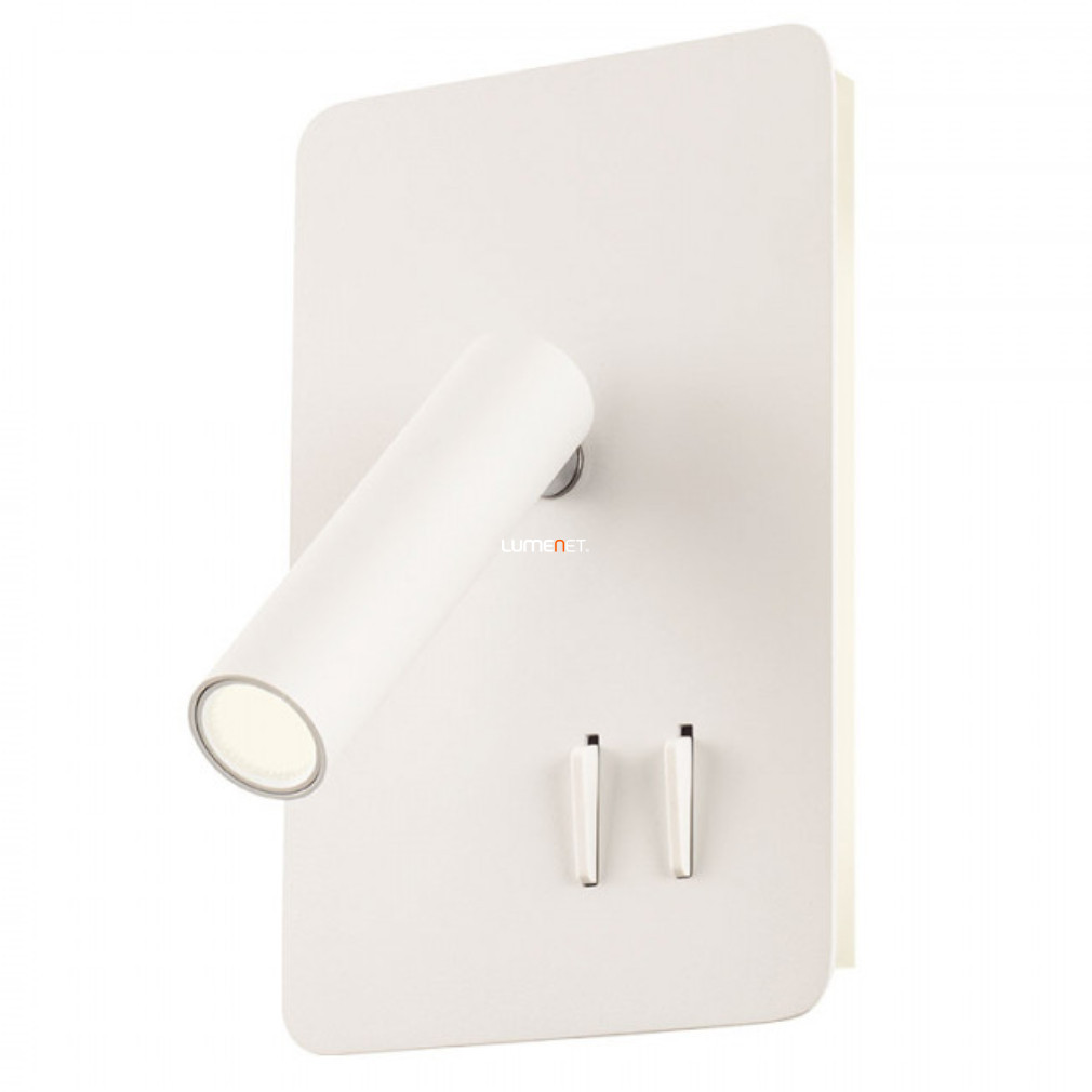 Lampa de perete LED 6+3 W, alb cald, alb mat - Quda Redo 01-2979